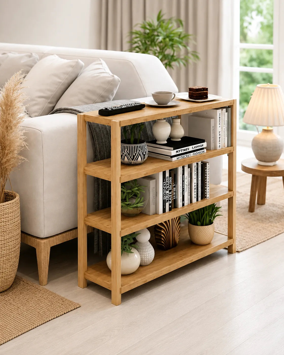 4-Tier Wooden Plant Stand | Multipurpose Display & Storage Shelf | Space Saving Furniture