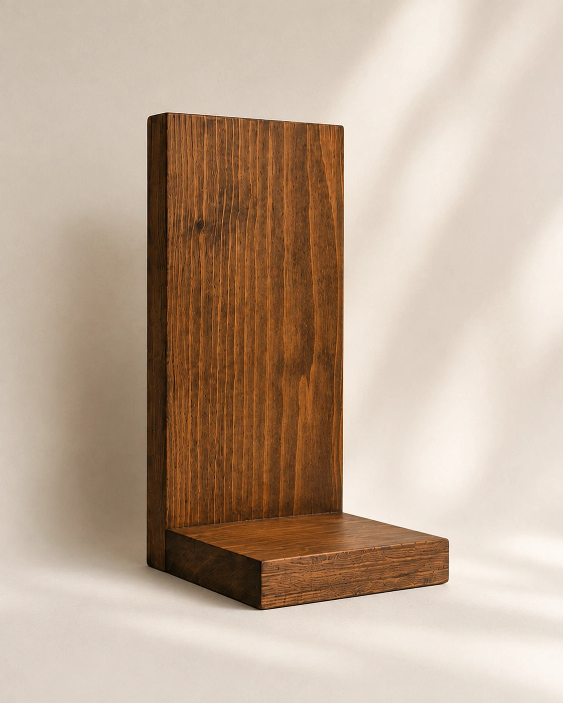 Wooden Wall Mounted Floating Vase Shelf Set of 2 | Modern Wooden Wall Decor